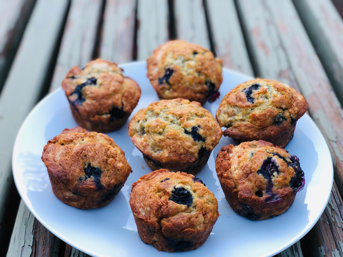 Banana Blueberry Muffins
